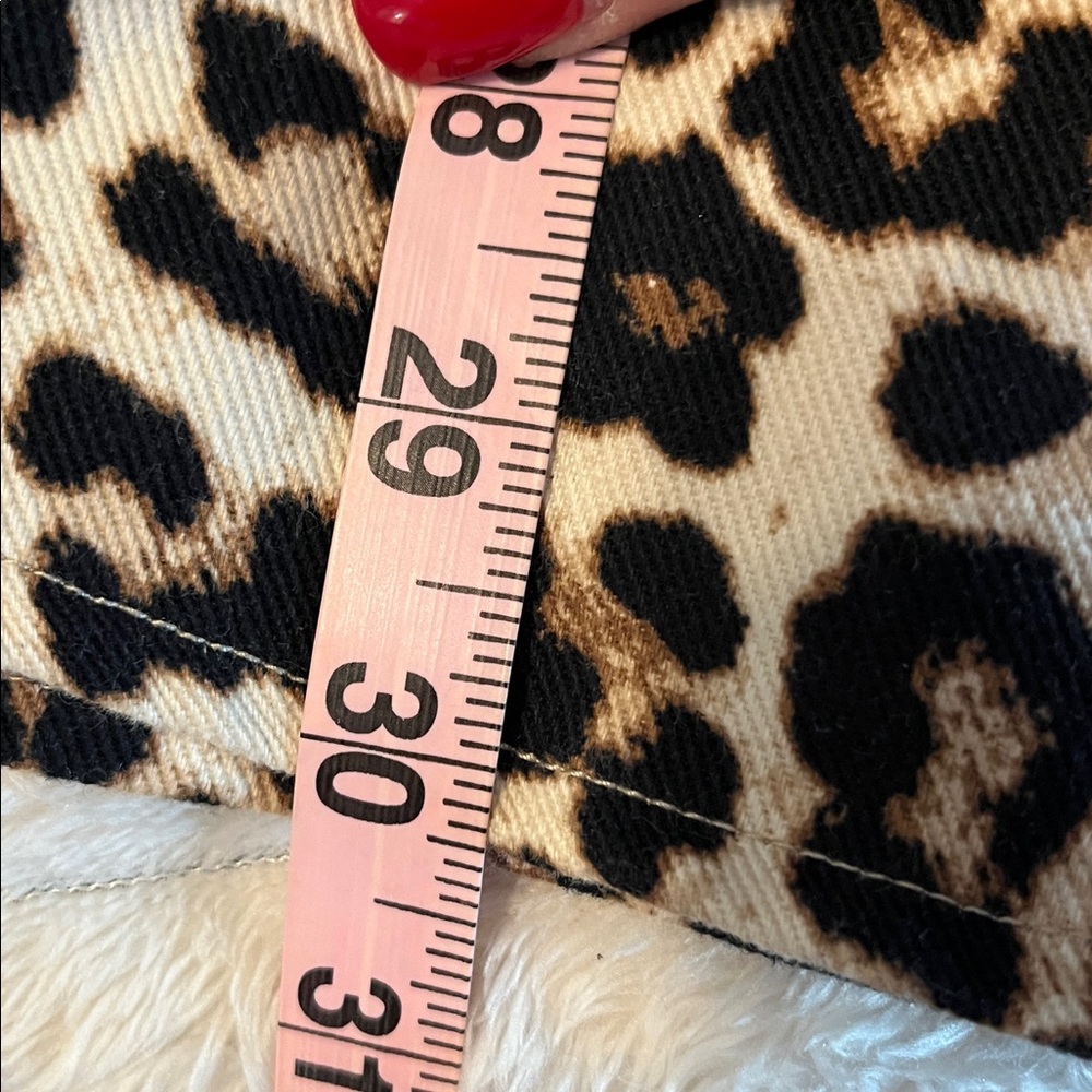 H & M Cotton Twill Animal Print Shacket Jacket Medium - Picture 12 of 12